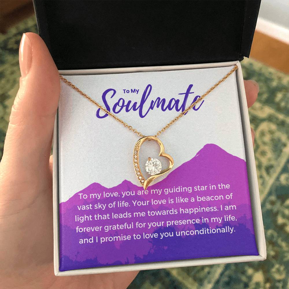 To My Soulmate | Eternal Connection Necklace: Forever Love Pendant for Her ⌛️💖🔗
